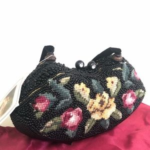 NWT Victorian Trading Co. Vintage Beaded Clasp Bag